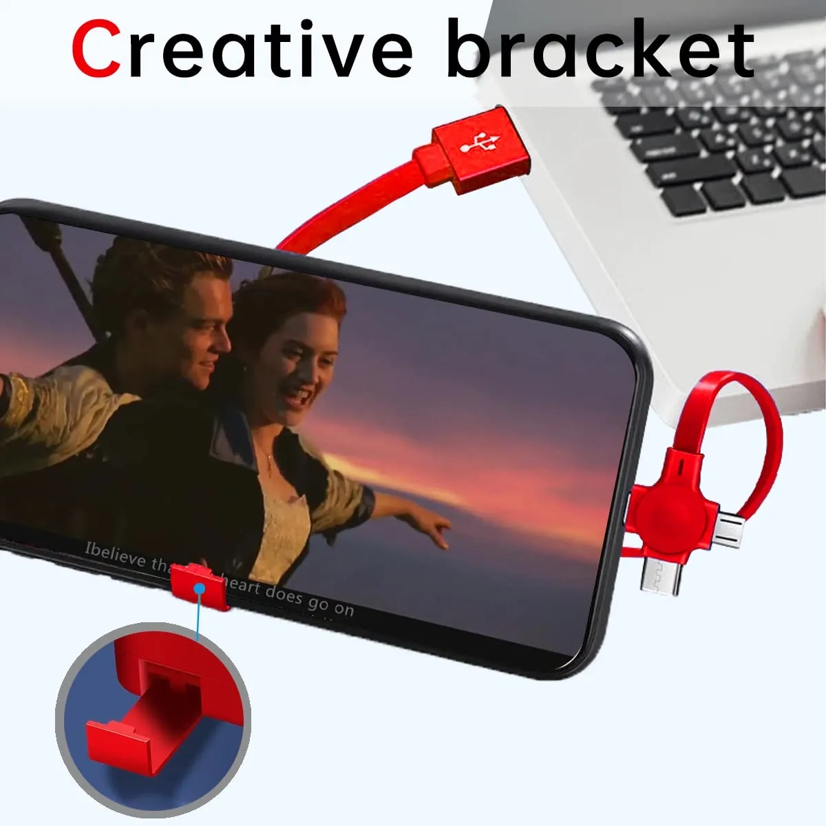 Three in One Charging Cable Roll 4