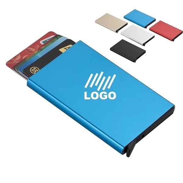 Pop Up Card Holder Rfid Blocking Minimalist Business Wallet 8