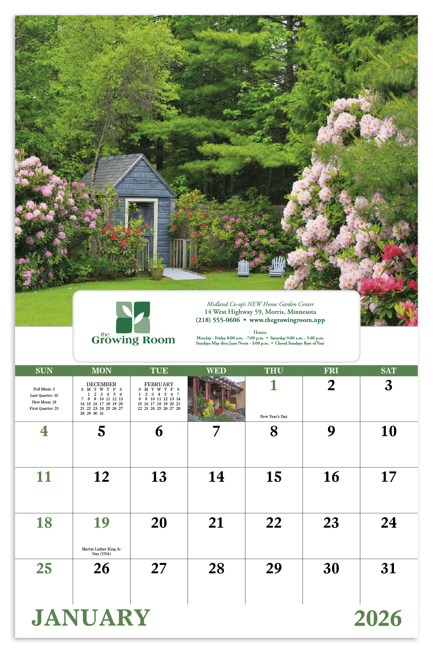 Good Value™ Garden Walk - Window Calendar 63