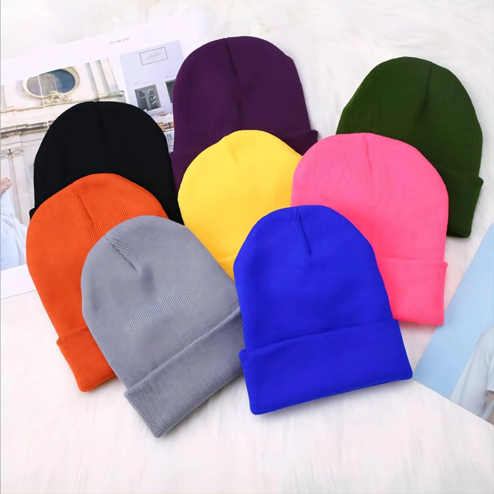 Knitted Beanie - Can Be Woven Patch 2