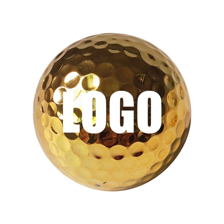 Custom Gift Ionomer Resin Gold Golf Ball 3