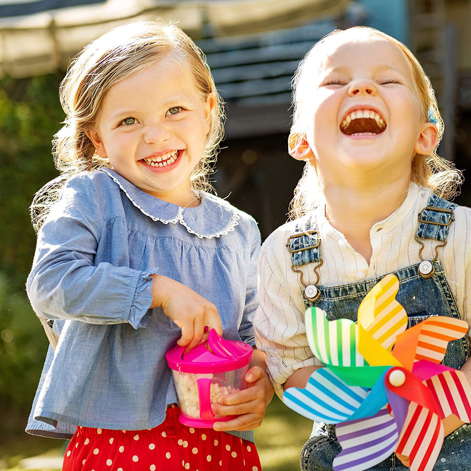 Spill Proof Toddler Snack Cup Containers 4