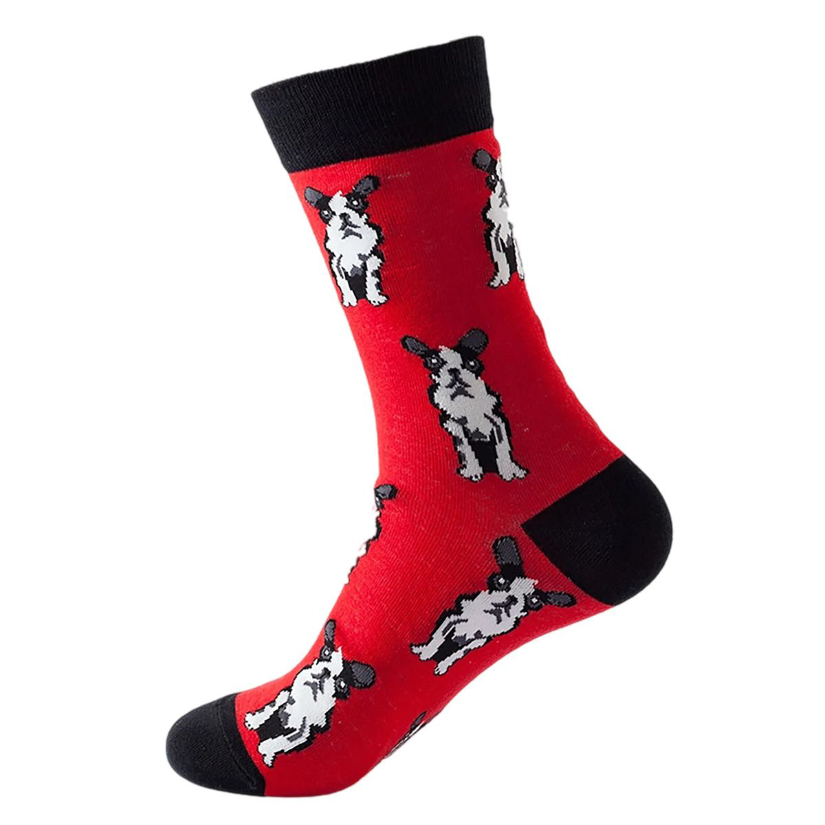 Cotton Crew Socks with Jacquard Pattern 51