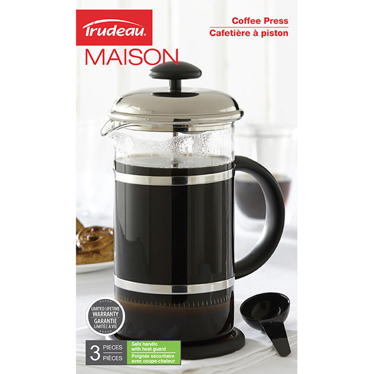 Coffee Press 34 oz borosilicate glass Trudeau Maison 2