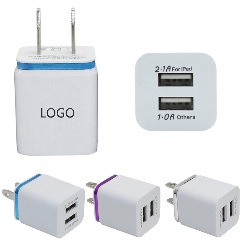 Mini Universal Dual Port USB Wall Charger 4
