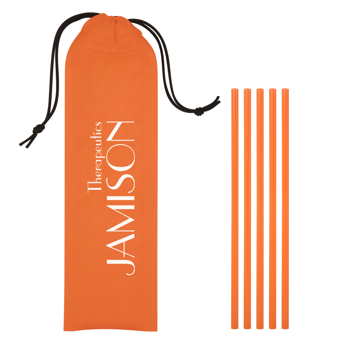 5-Pack On The Go Straws With Pouch 9