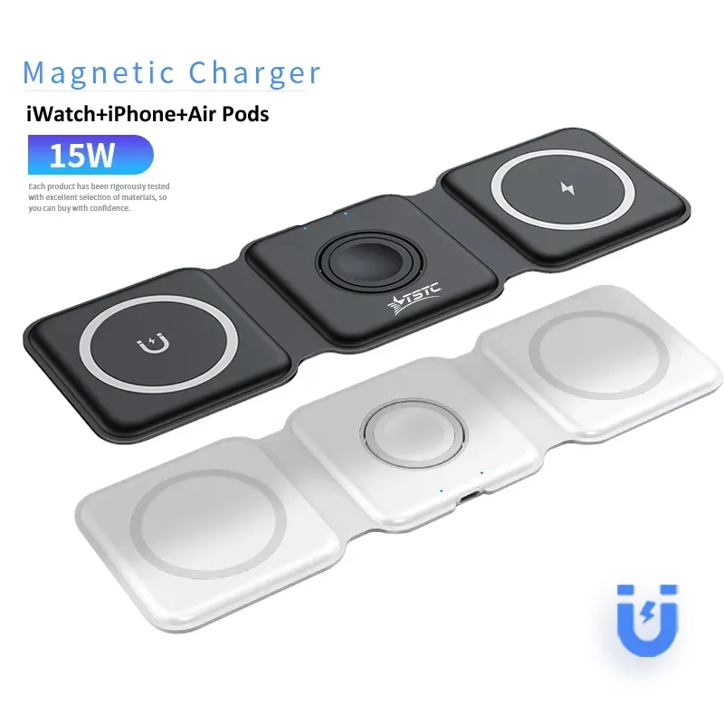 3 in 1 Wireless Charger for iPhone & iWatch & AirPods 2