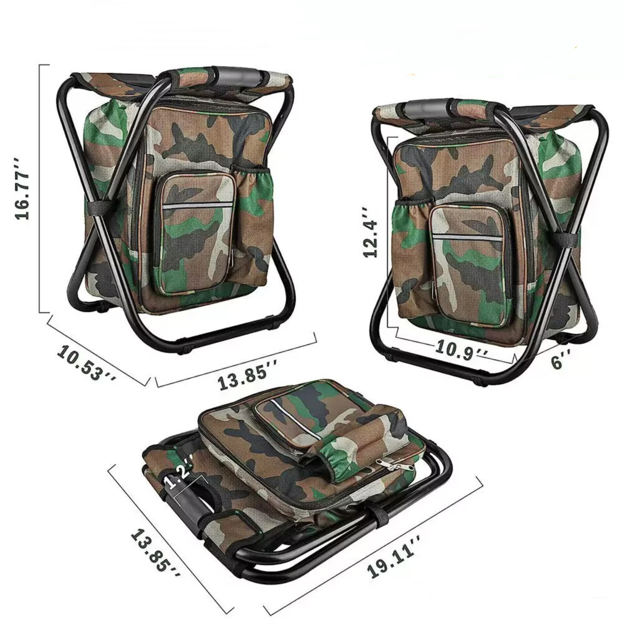 Foldable Camping Chair with Cooler Bag 1
