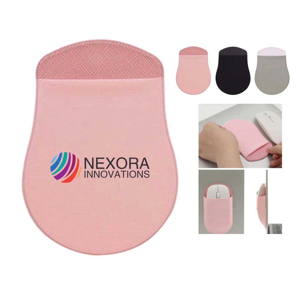Self Adhesive Mouse Storage Pouch with Lycra Fabric 1