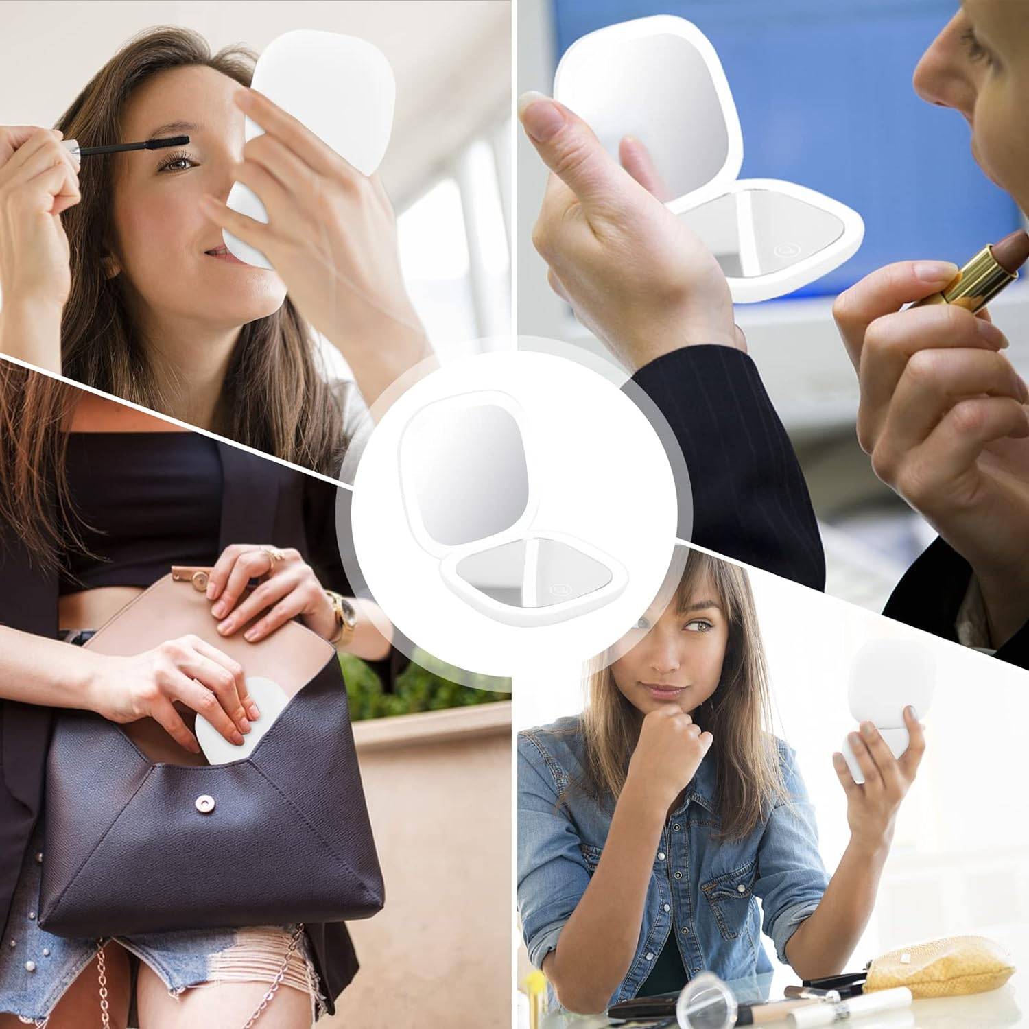 LED Compact Mirror with Light 5