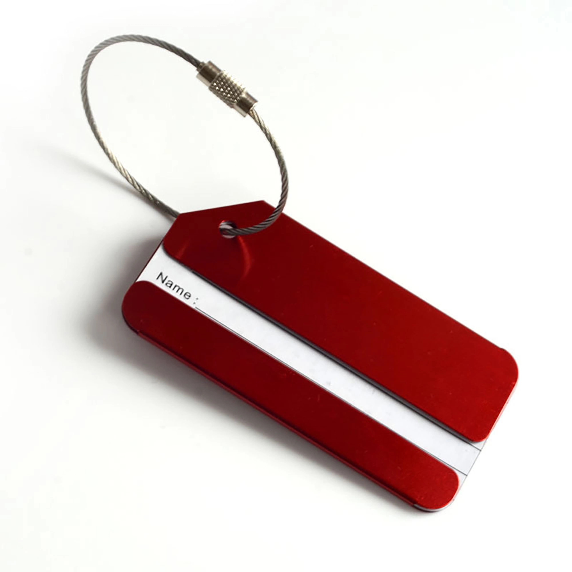 Aluminum Luggage Tag with Name ID Card 2