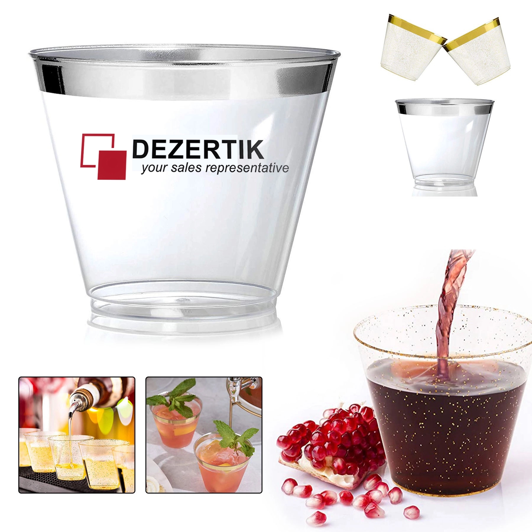 9Oz Disposable Plastic Party Cups 5