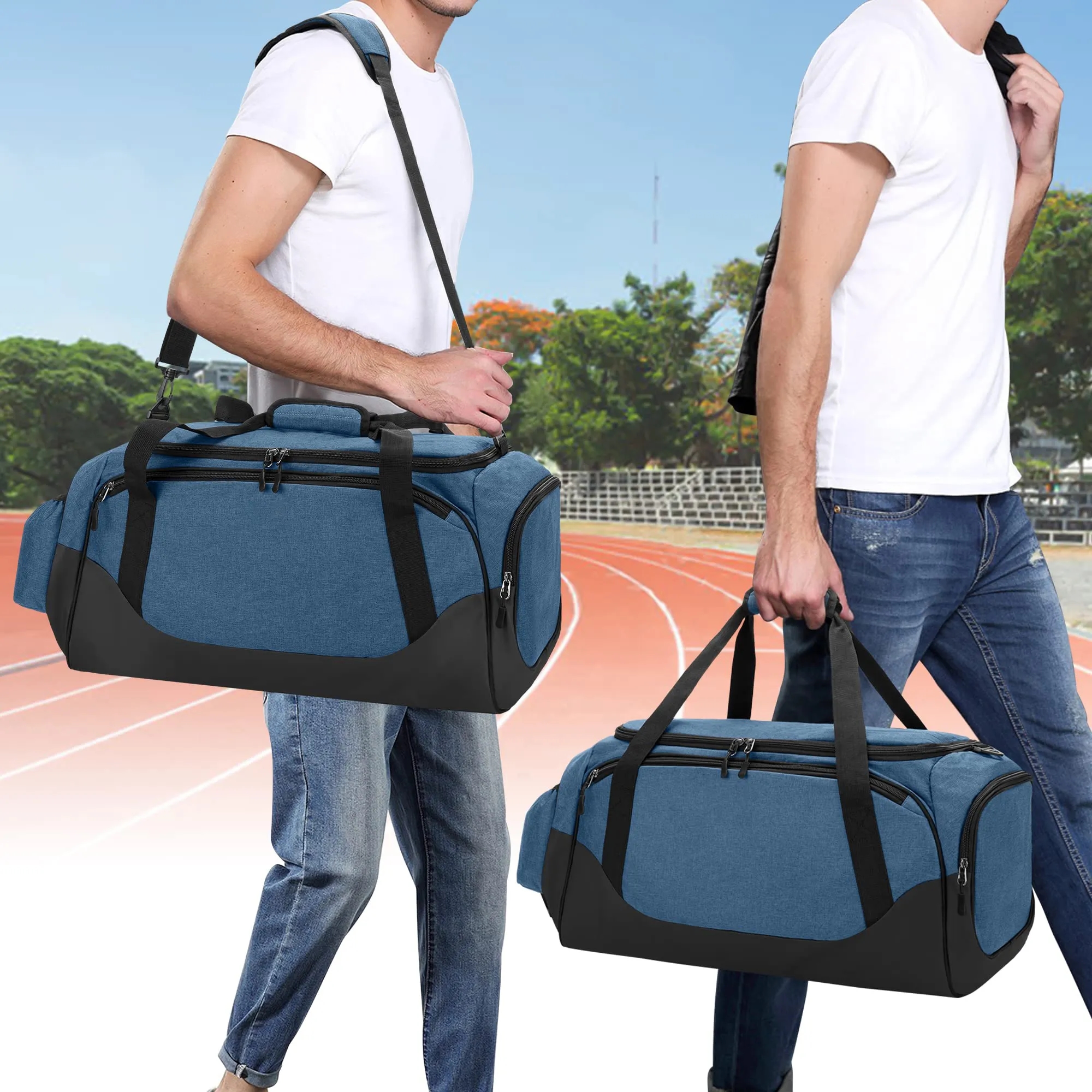 Travel Duffel With Cooler Bag For 6 Can Drinks 5