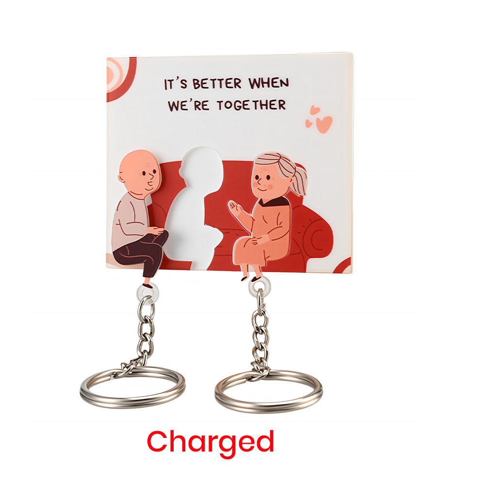 3.5" Acrylic Couples Keychains 6