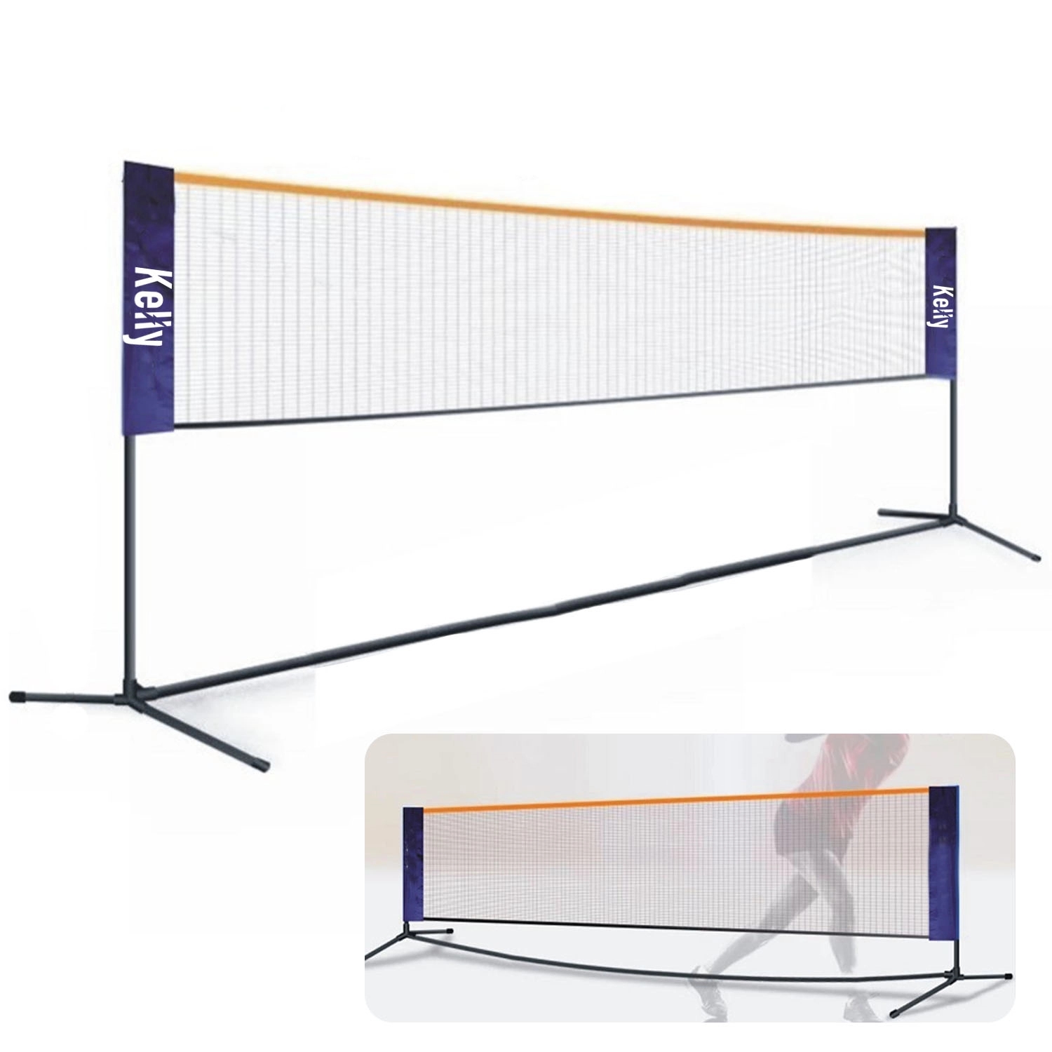 Badminton Pickleball Net Height Adjustable Portable 1