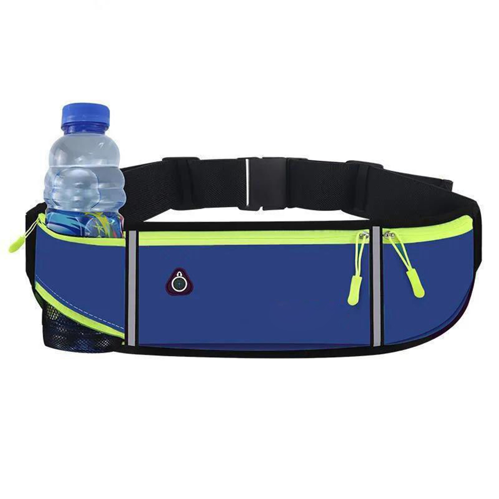 Multifunctional outdoor sports nylon fanny pack waist bag with water bottle pocket 13