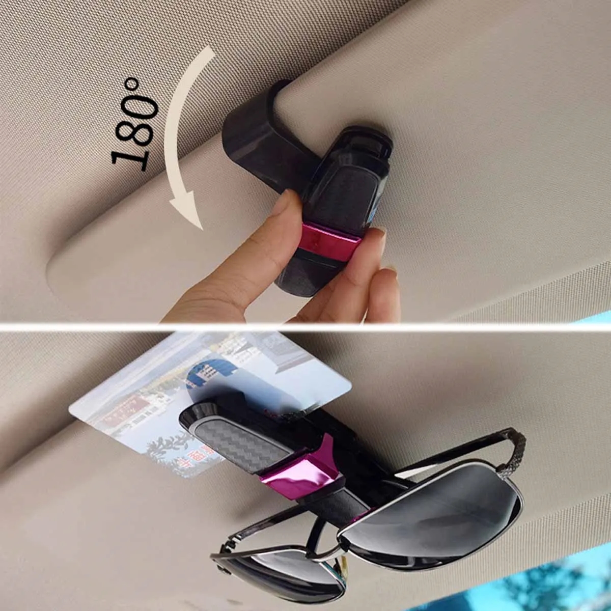 Sunglasses Clip Holder For Car Visor 1