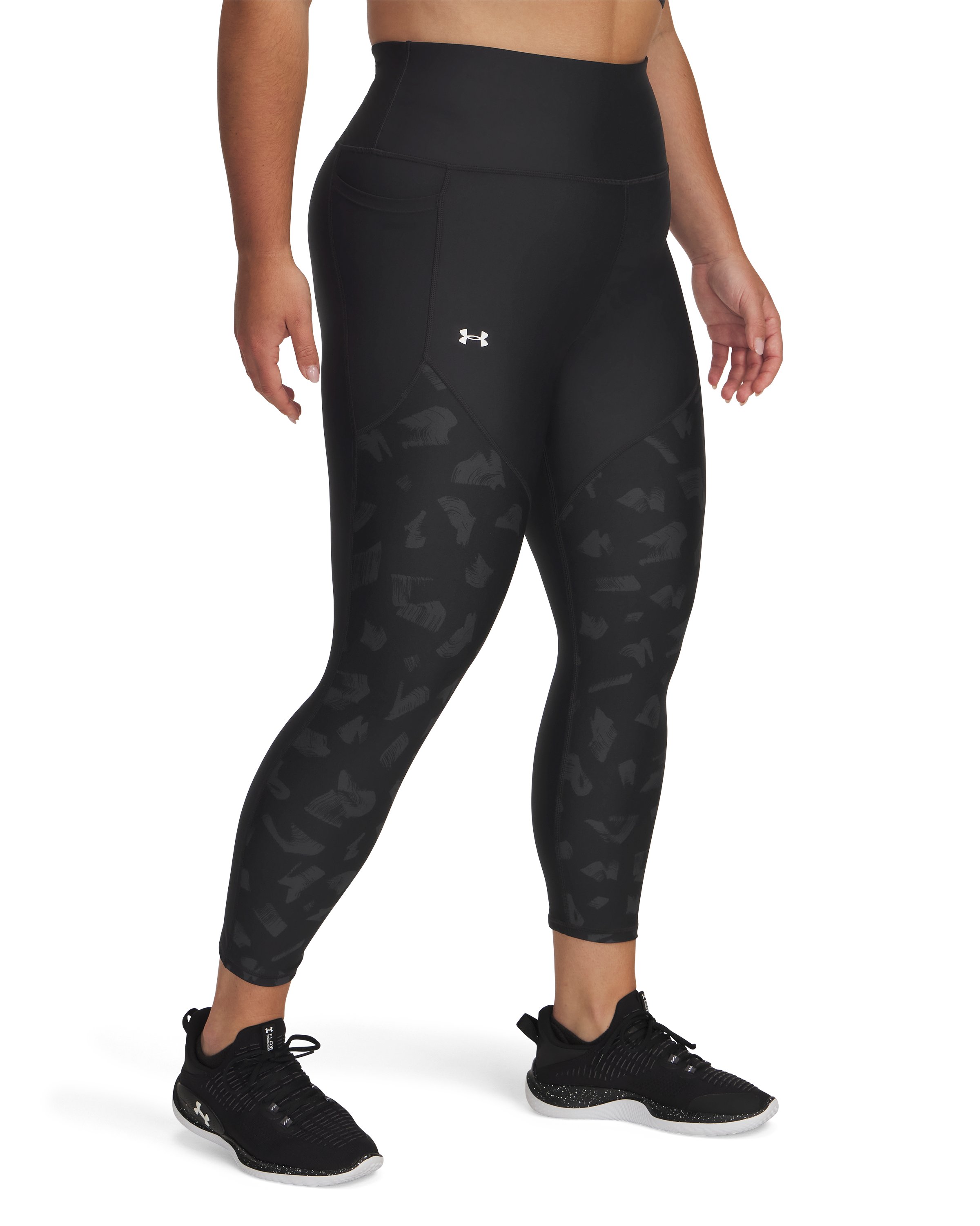 UA Tech Printed Panel Women's Ankle Leggings 2