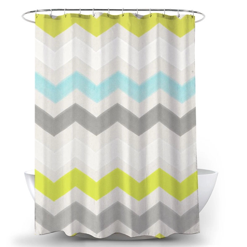 Digital Print Polyester Shower Curtain 1