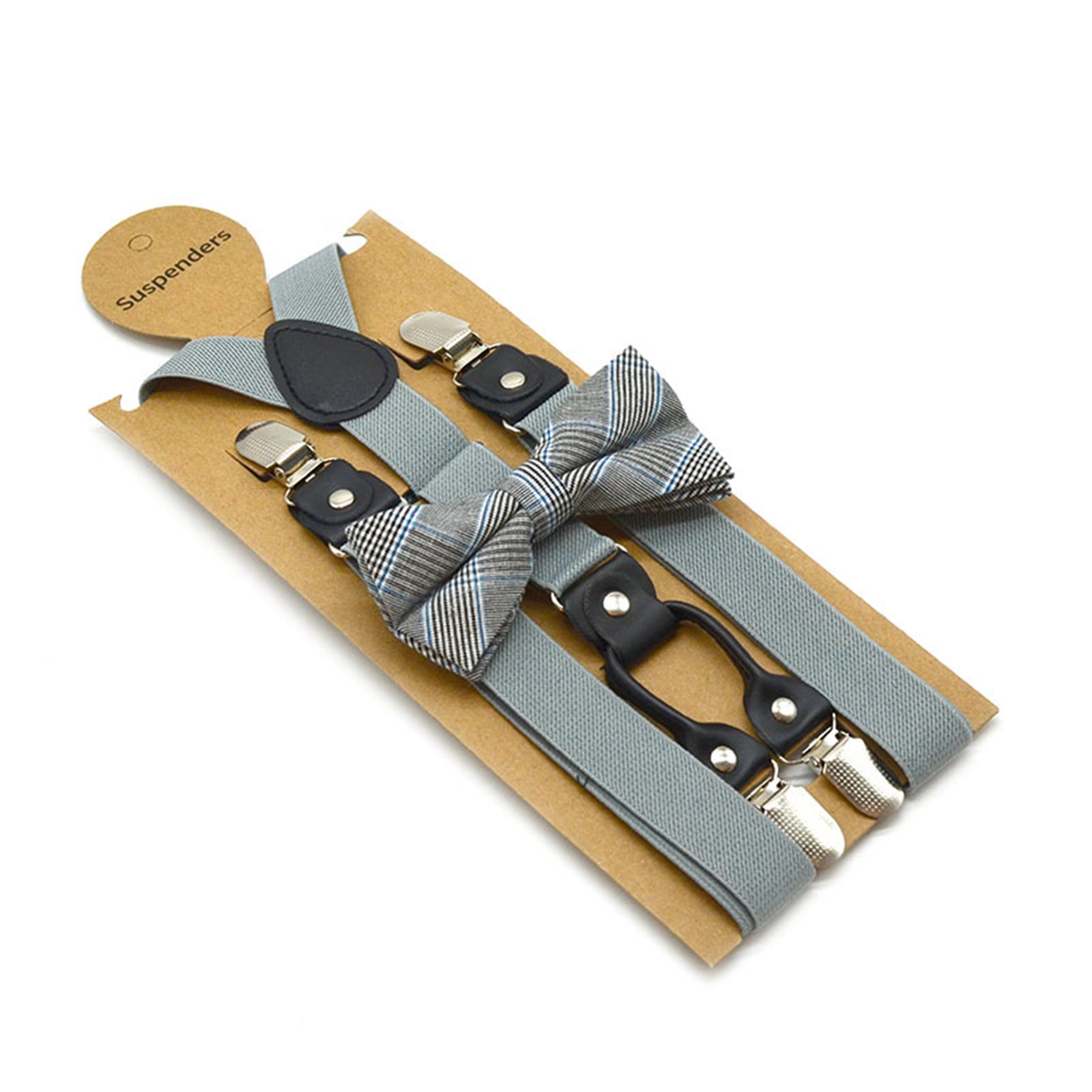 Adjustable Elastic Suspenders and Bow Tie 1