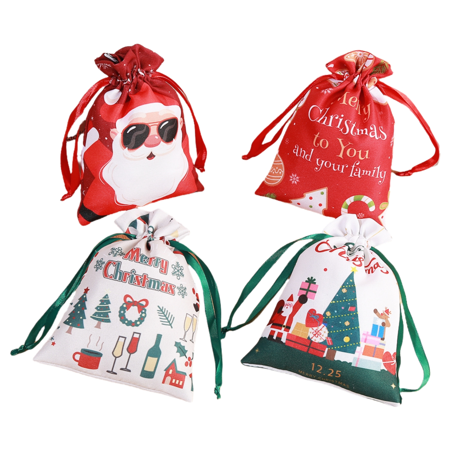 Christmas Gift Bag, custom tote bag with logo imprint 2