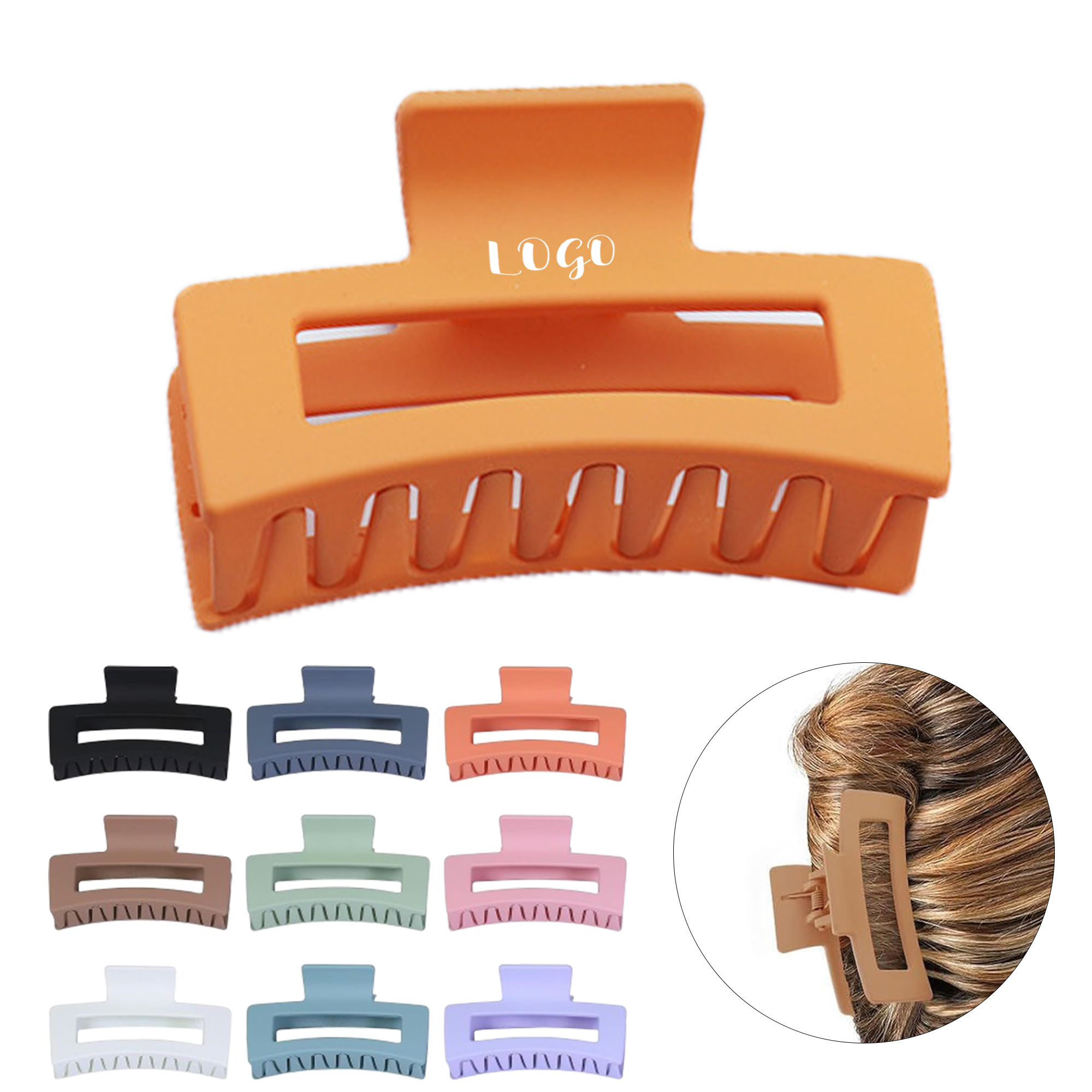 Portable Square Hair Barrette 1