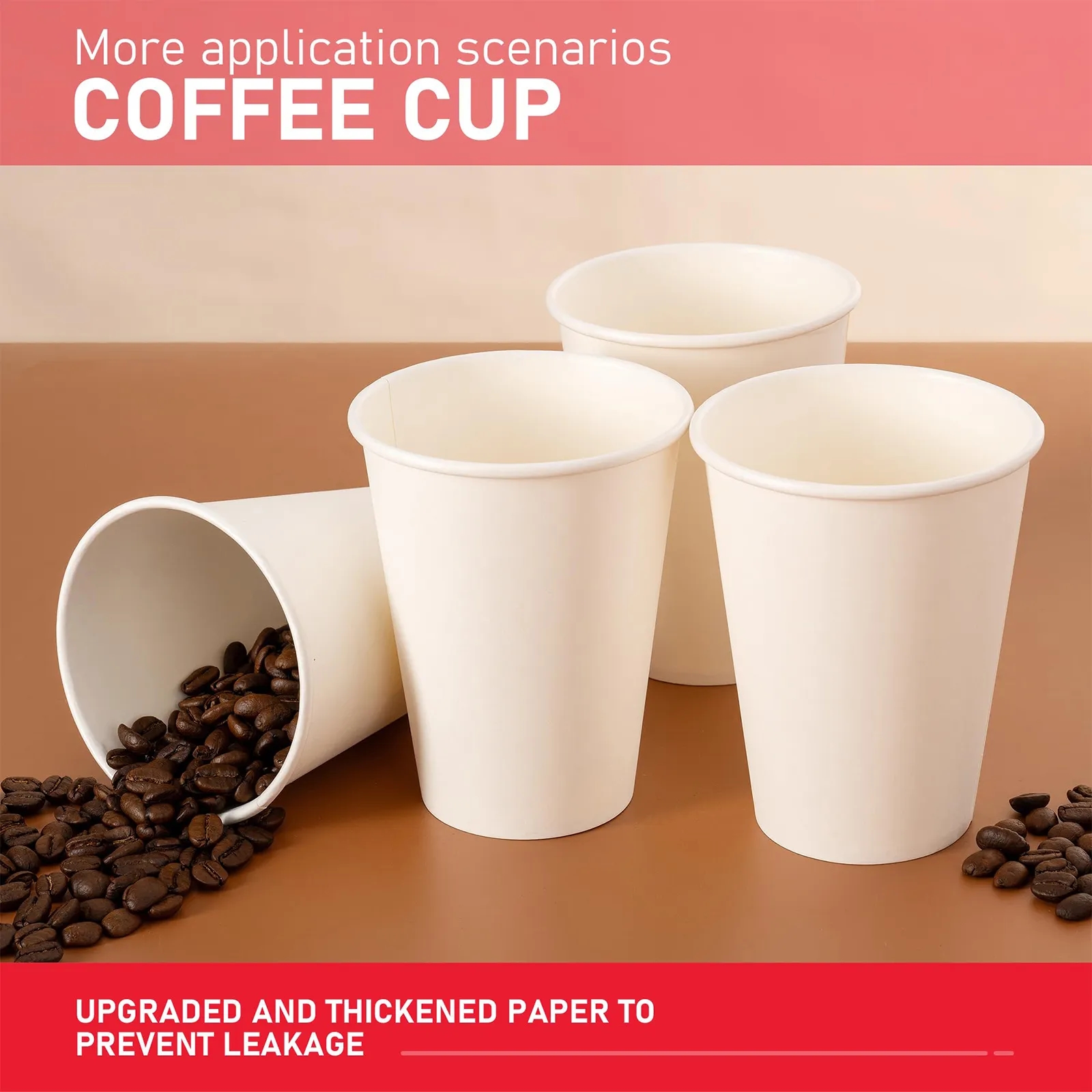 Leak Proof Disposable Paper Cup 3 oz 8 oz 12 oz 16 oz 22 oz 12