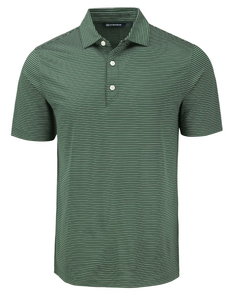 Cutter & Buck Forge Recycled Fine Line Stripe Four-Way Stretch Mens Polo 47