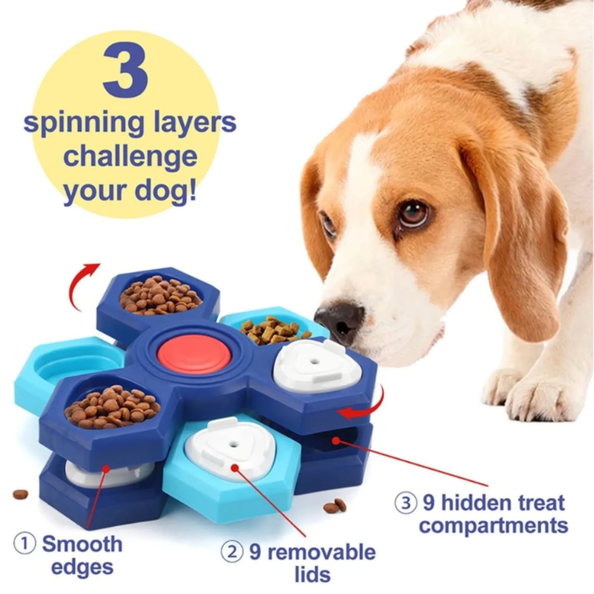 Slow Food Puzzle Pet Feeding Bowl 4