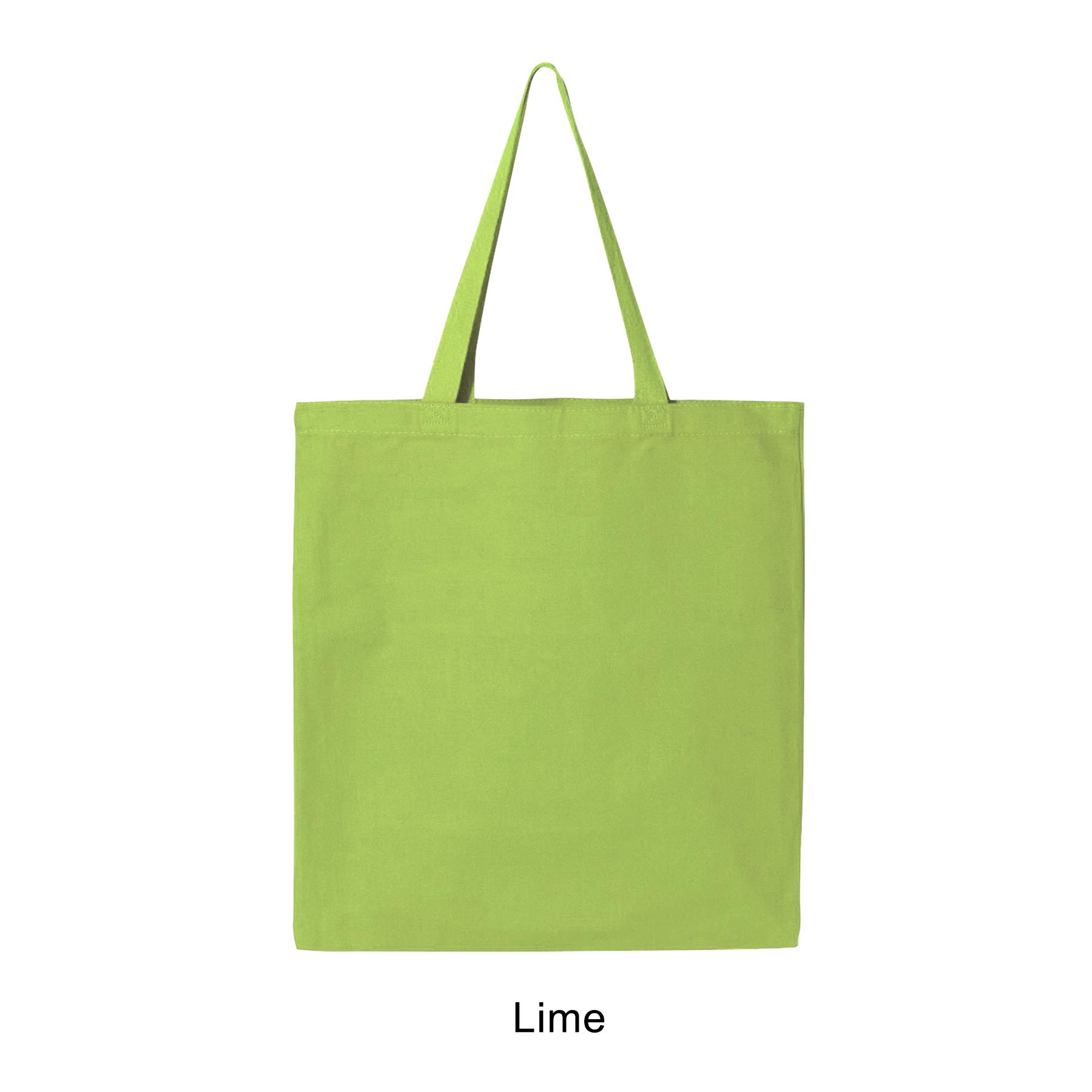 12 oz. Canvas Promotional Colored handle Tote Bag 10