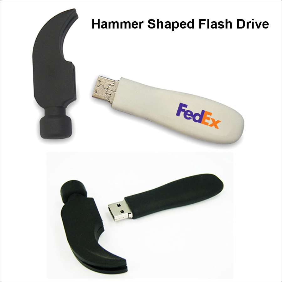Hammer Shaped Flash Drive / USB - 256 MB