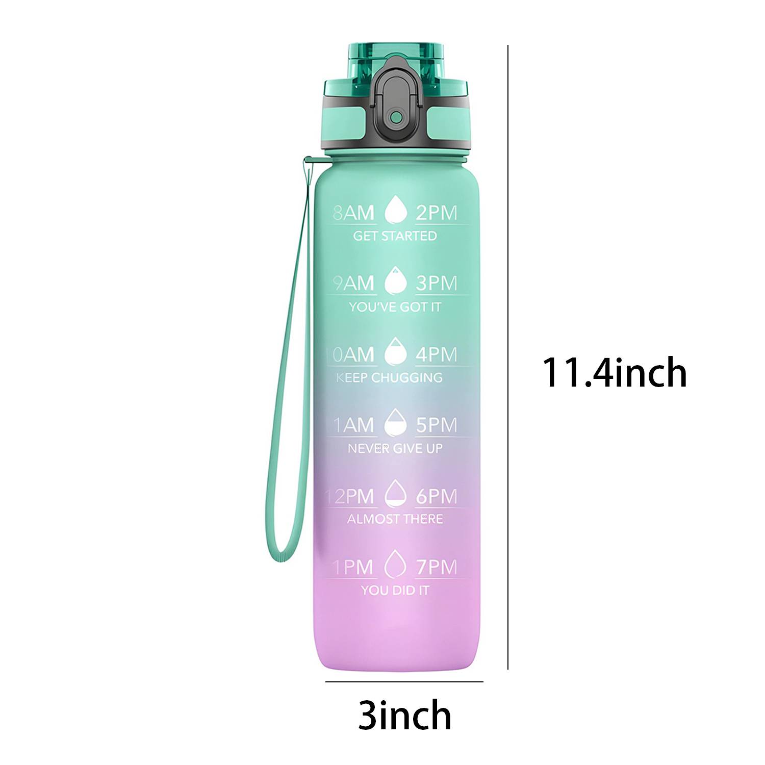 32oz BPA-Free Leakproof Water Bottle w/Gradient Color Design 2