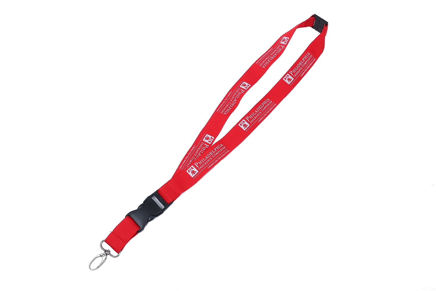 Slide Buckle Release Custom Lanyard w/ Metal Oval Clip 2
