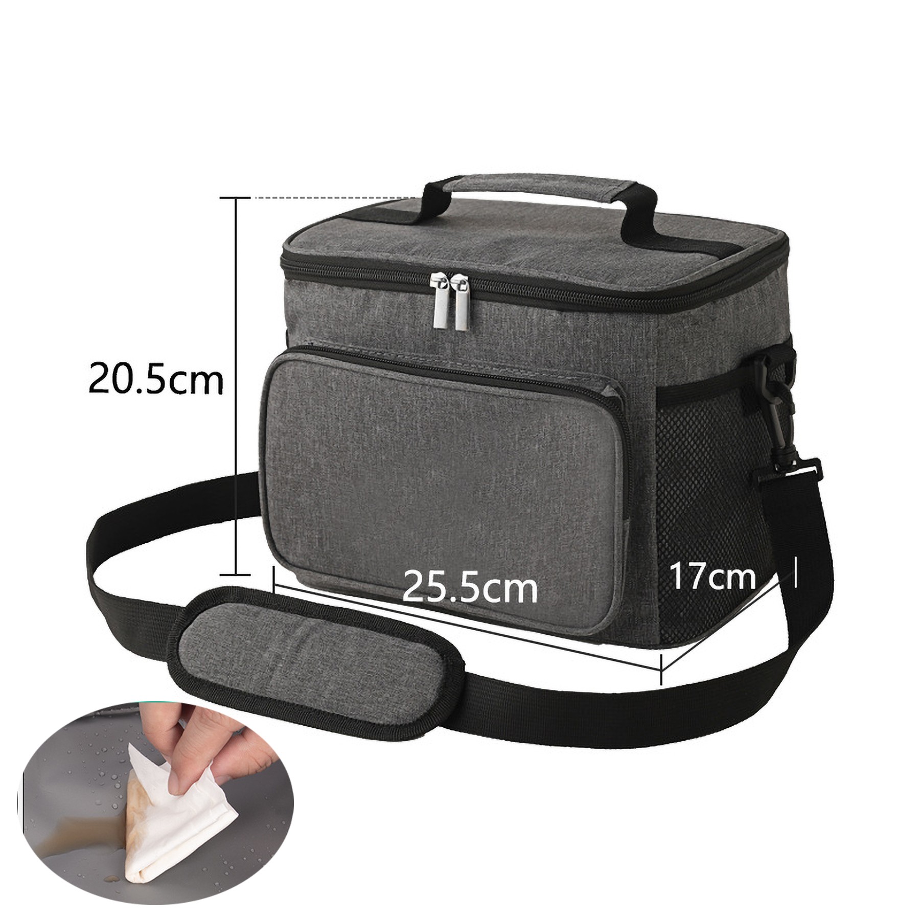 Insulated Lunch Bag Leakproof Cooler Tote Bag Organizer 1