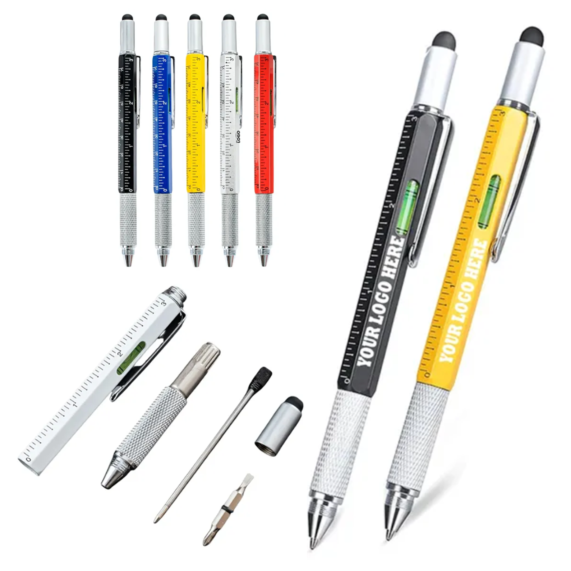 6-in-1 Multifunctional Metal Touch Ballpoint Pen 1