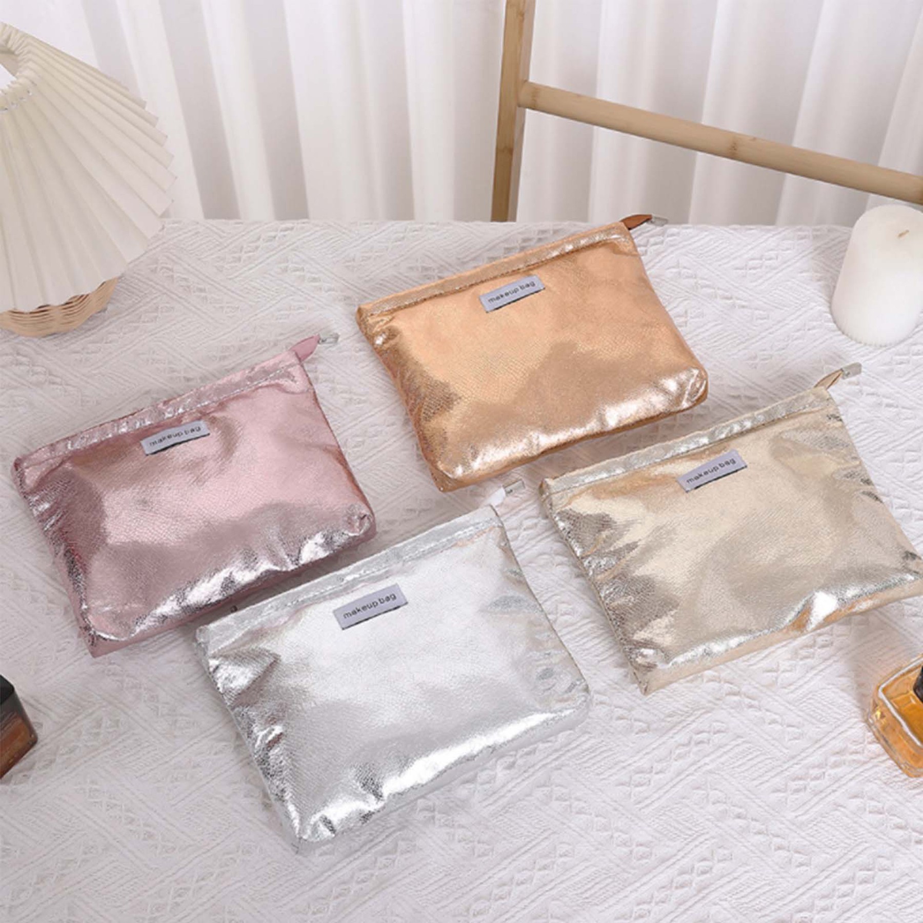 PU Leather Shiny Makeup Bag 2