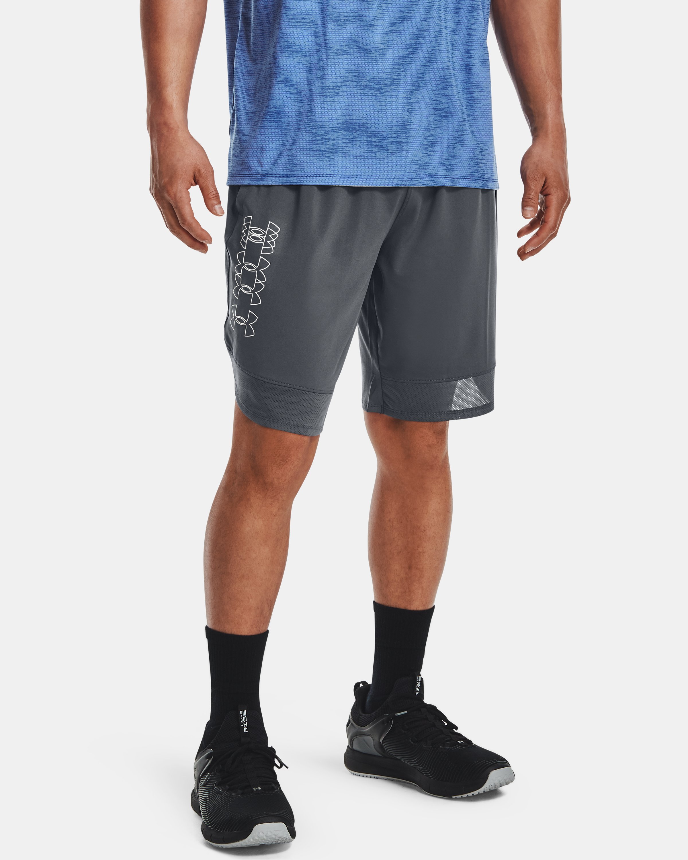 Men's UA Stretch Train Logo Shorts 3