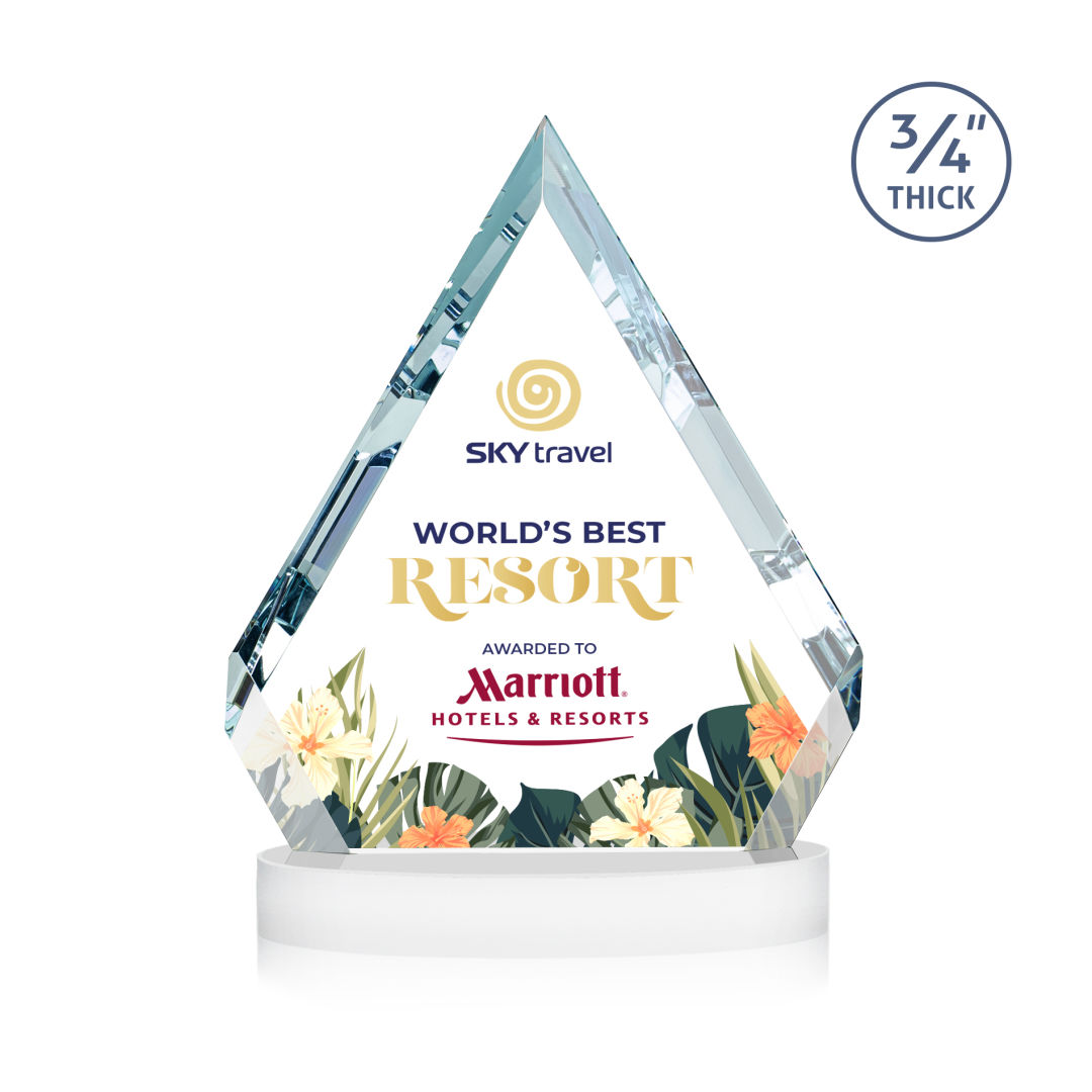 Apex VividPrint™ Award on Alberton Base - White 3