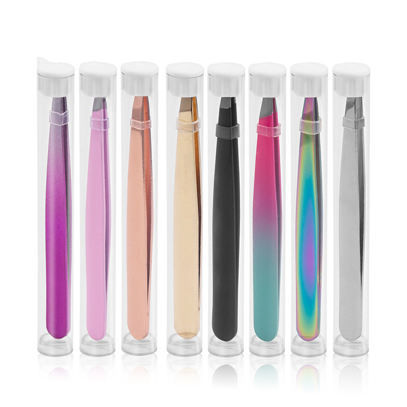 Stainless Steel Eyebrow Tweezers 2