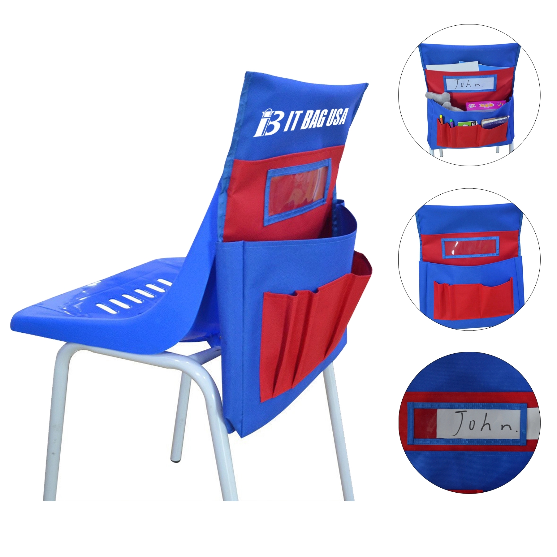 Back Pocket Chair For School Seat With Label Slot 3