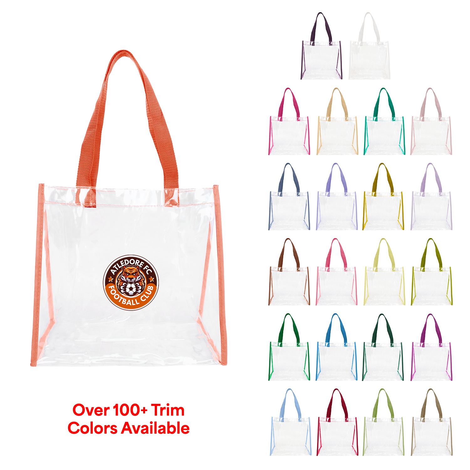 Clear Stadium Security Open Tote (Price includes air shipping direct to customer)