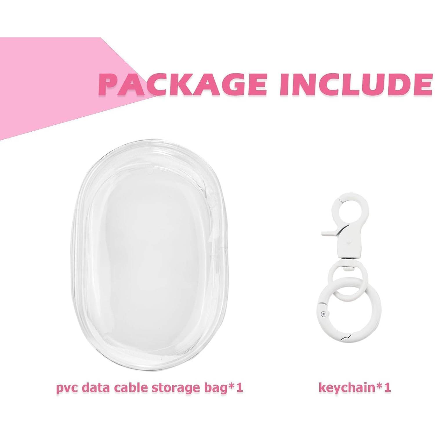 Transparent data cable storage bag 6