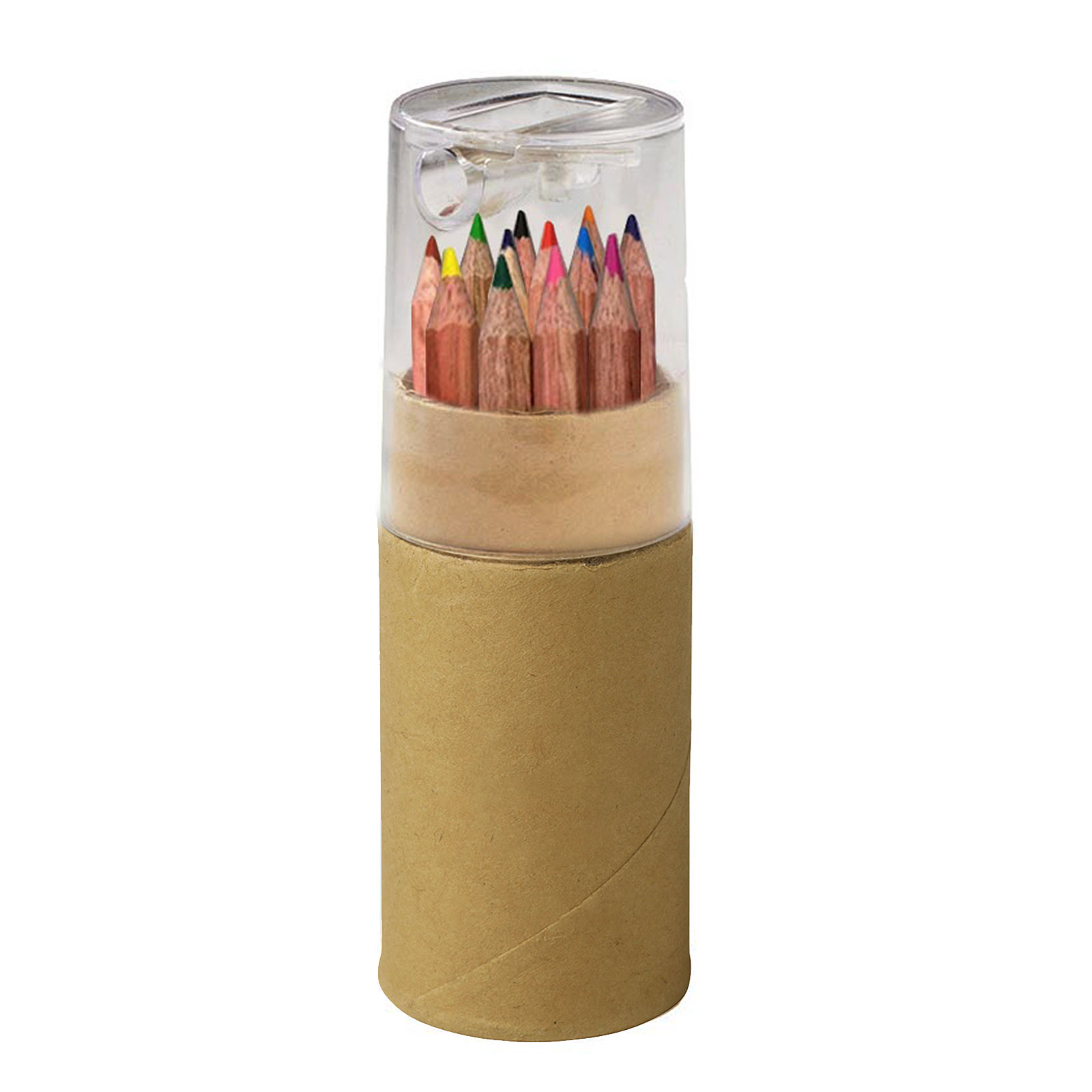 12 Colored Pencils in Tube w/Sharpener 1