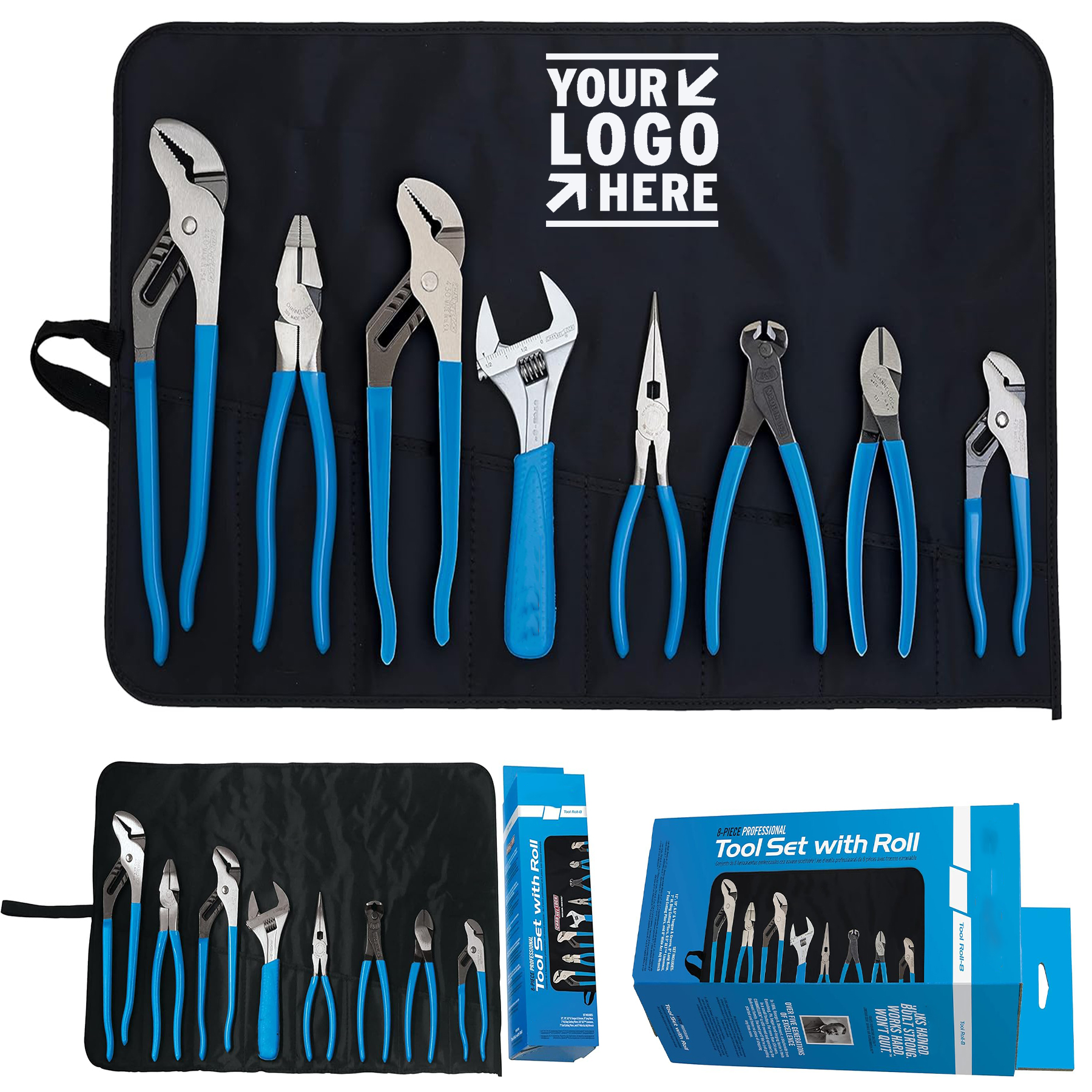 8 Pieces Professional Pliers Set 2