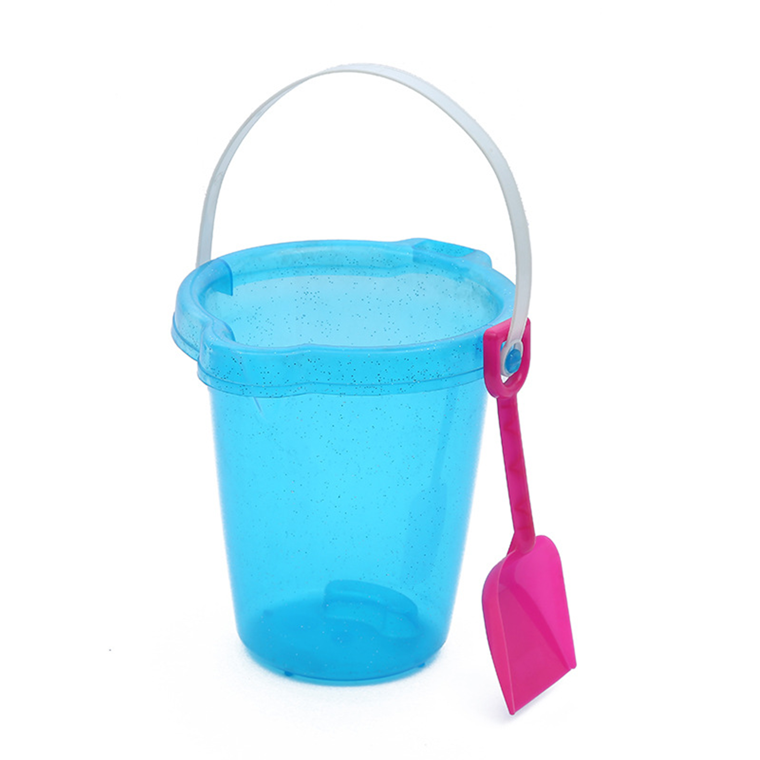 Kids Beach Toys Plastic Sand Bucket w/ Shovel 3