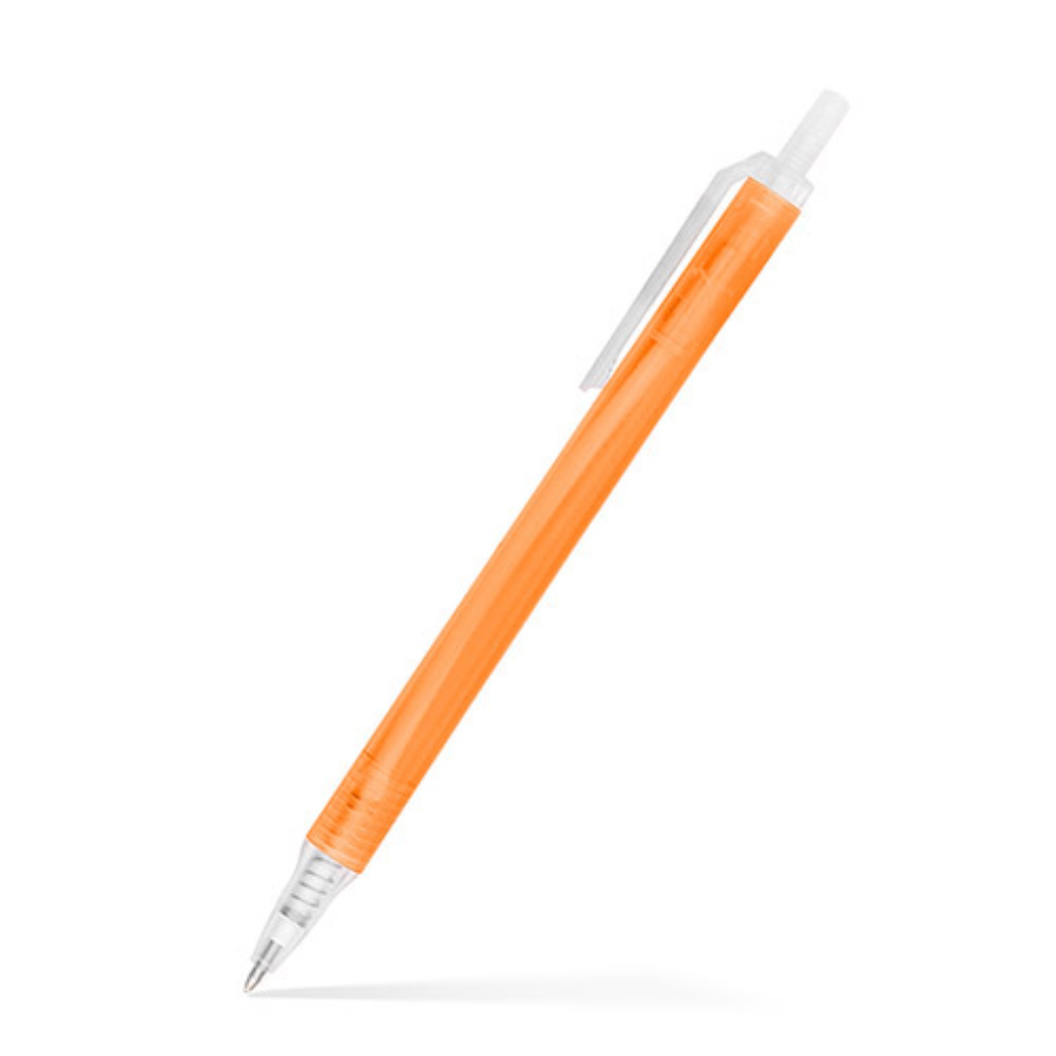 Amber Frosted Translucent Stick Click Pen 29