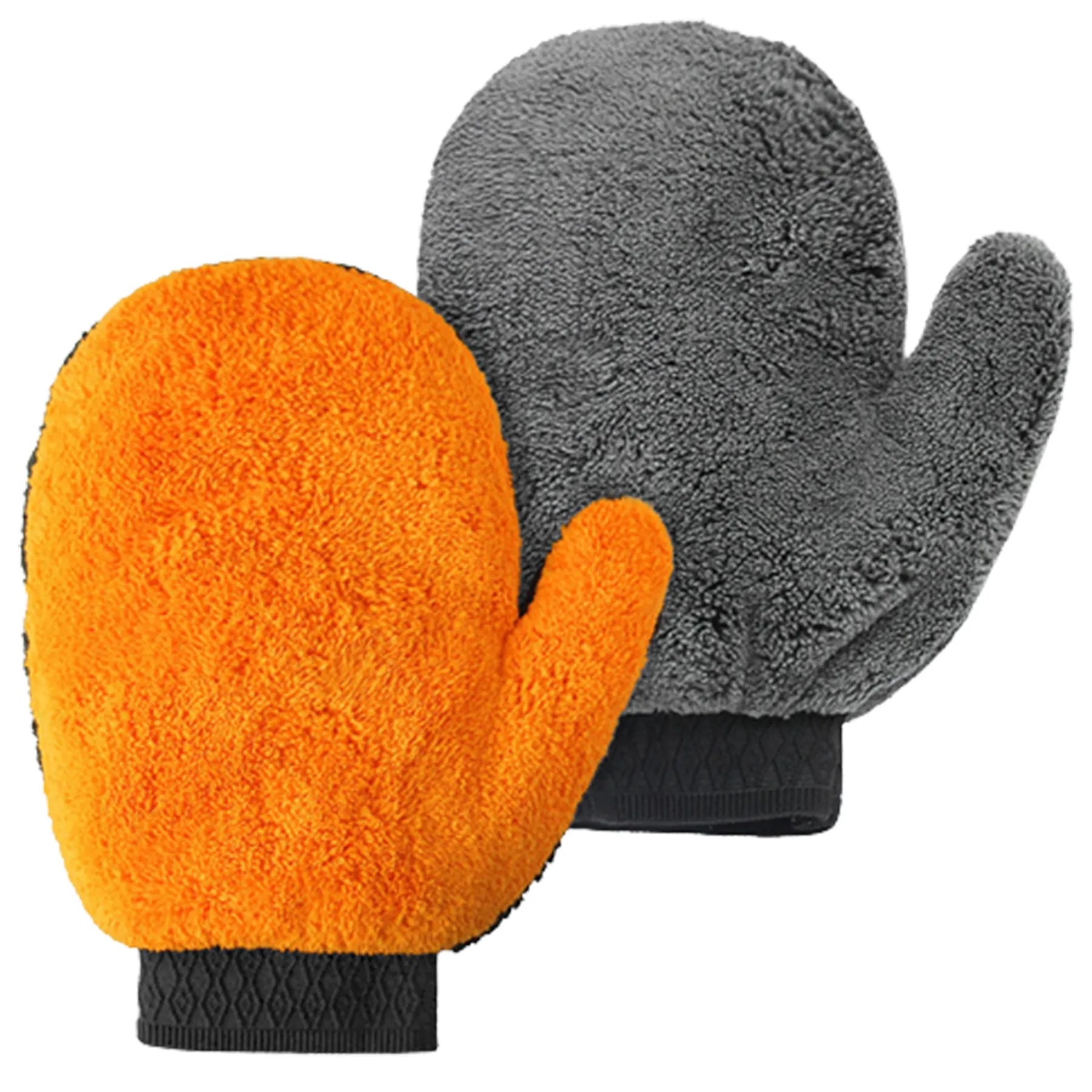 Polyester Double-Sided Car Cleaning Gloves 2