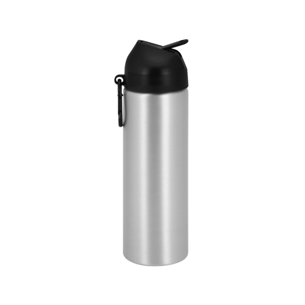 EasyFlow Recycled Aluminum Bottle w Straw Lid, custom water bottle with logo imprint 79