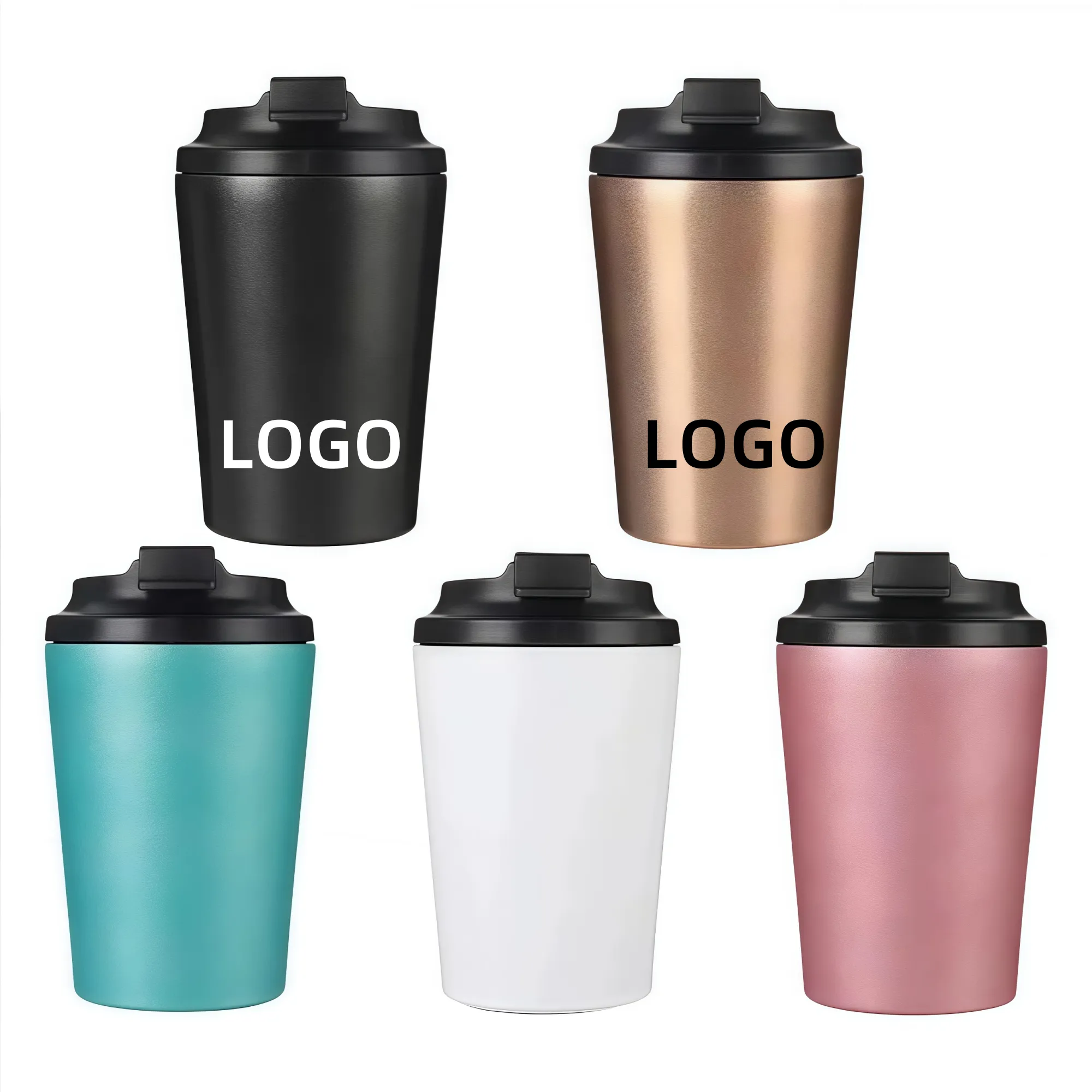 12oz Insulated 304 Stainless Steel Tumbler Cup with Lid 1