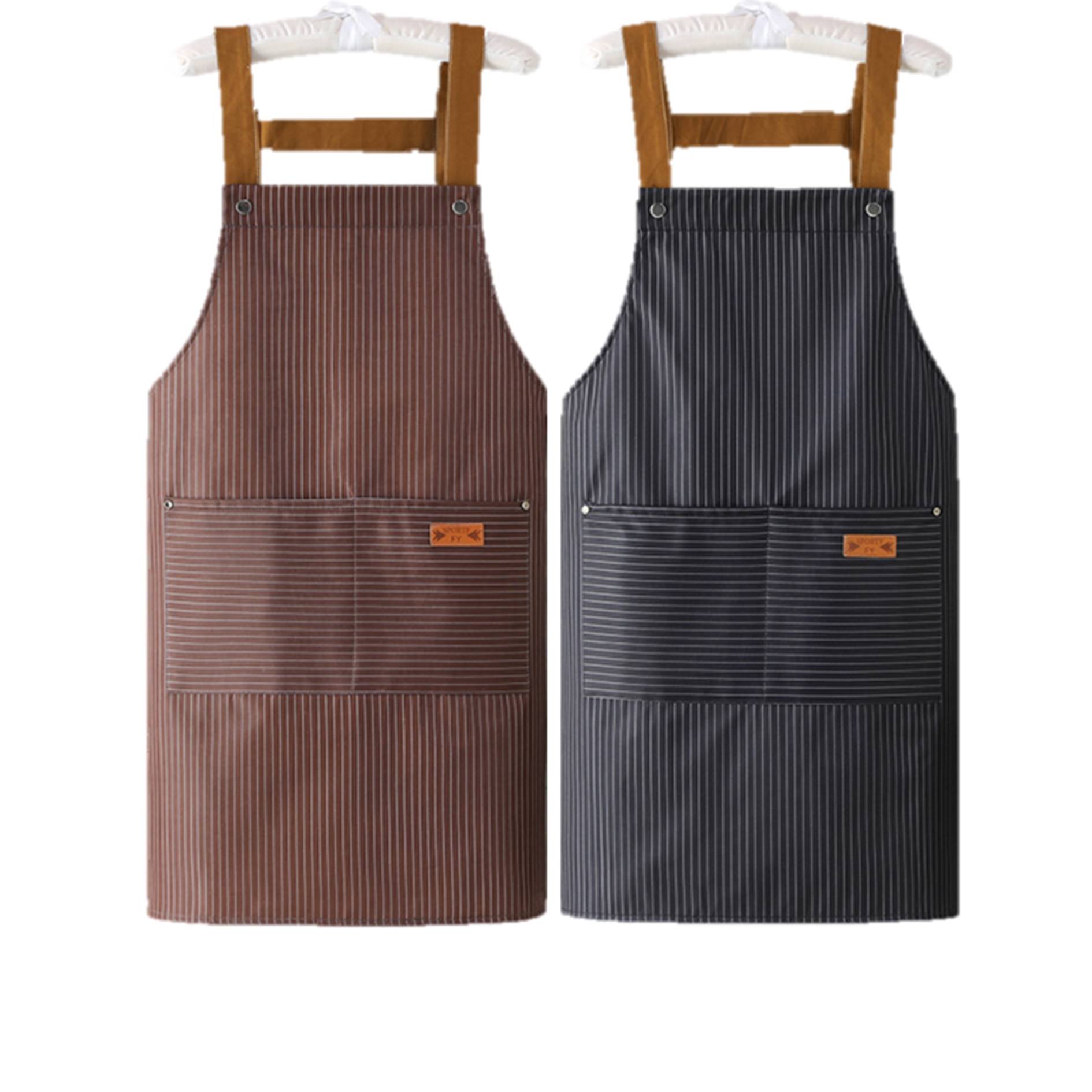 Cooking Two-Pocket Bib Aprons 3